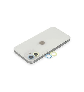 Durukar® iPhone 12 Renkli Kamera Lens Koruma Cam - Sarı-Mavi