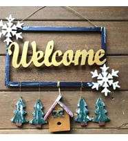 Welcome Winter Kapı Ve Duvar Süsü