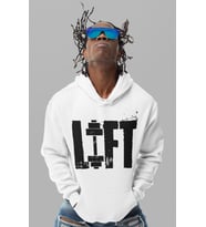 Bodybuilding Fitness LIFT Baskılı Unisex Oversize Gym Sporcu Hoodie