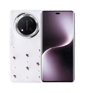 Coverzone Honor Magic 7 Lite ile uyumlu K?l?f Airbag K�?eli 2mm Kamera �?k?nt? Korumal? Simli ?effaf Bask?l? Z-Kutup Kapak Y?ld?z