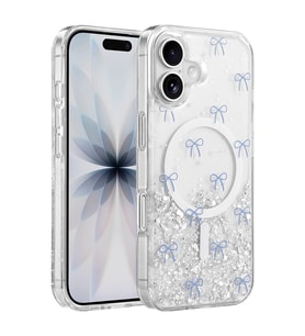 Onegif Apple İphone 16 Misk Simli Magsafe Kapak - Desen 3