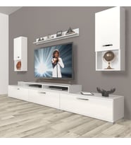 Decoraktiv Ekoflex 270DA Mdf Tv Ünitesi Tv Sehpası - Parlak Beyaz