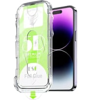 iPhone 17e / iPhone 16e / iPhone 14 / iPhone 13 / iPhone 13 Pro İle Uyumlu Ekran Koruyucu Hizalama Aparatlı Takılırken Camın Altında Kesinlikle Toz Bırakmayan Temperli Kırılmaz Cam Koruma