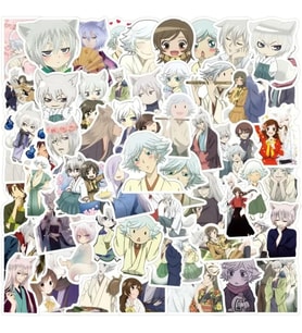 Lexroo 50'Li Anime Kamisama Kiss Stickers, Sticker Seti Laptop Notebook Tablet Sticker Seti