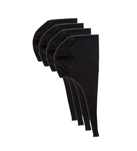 4 Adet Tesettür Bone Bağcıklı Likralı Siyah