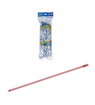 Elmop PM03 Yedek Pamuklu Mikrofiber Islak Vidalı İpli Mop Paspas Takımı - 1 Adet