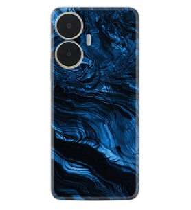 Realme C55 Kılıf Resimli Desenli Baskılı Silikon Blue MArble 1379