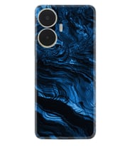 Realme C55 Kılıf Resimli Desenli Baskılı Silikon Blue MArble 1379