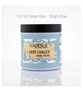 Cadence Very Chalky Home Decor Mobilya Boyası 500 ml. CH-18 PARLAK MAVİ 