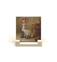 Banyo Sonrası (Theodore Jacques Ralli, 1901) Baskılı Taş Masaüstlük 10X10