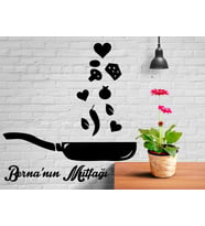 Kişiye Özel Tava Mutfak Dekoru (Siyah)