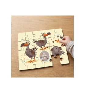 Sevimli Pelikan Kuşları Tasarımlı 24 Parça Ahşap Çocuk Puzzle MPK0022