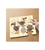 Sevimli Pelikan Kuşları Tasarımlı 24 Parça Ahşap Çocuk Puzzle MPK0022