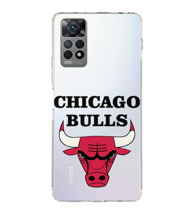 Xiaomi Redmi Note 11s Uyumlu Kamera korumalı Kapak Chicago Bulls Tasarımlı  Şeffaf Kılıf