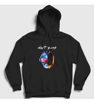 Presmono Unisex Siyah Random Daft Punk Kapüşonlu Sweatshirt 60317tt