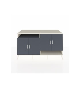 Kronos Konsol 6 Raflı 4 Kapaklı 176x59x99 Aytaşı-Antrasit