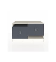 Kronos Konsol 6 Raflı 4 Kapaklı 176x59x99 Aytaşı-Antrasit