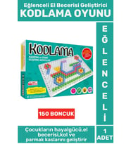 Premium Eğlenceli Kol Parmak Kasları Hayalgücü Beceri Geliştiren Çocuk Oyun 150 Boncuk KODLAMA OYUNU