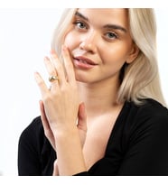 Su Damlası - Yıldız Süslemeli Silver Renk Free Size 925 Ayar Gümüş Kadın Yüzük