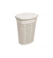 Ansan ANS E44-09 Palm Bej Plastik Renk Çamaşır Sepeti 50 L / 47 x 36 x 60 cm