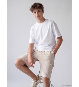 LCW Kids Bej Beli Lastikli Erkek Çocuk Kargo Şort