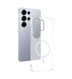 Samsung Galaxy S26 Ultra Kılıf Kablosuz Şarj ve Magsafe Destekli SlimSafe Premium Sert PC Silikon Kapak (Renksiz)