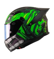 Motosiklet Kask Ece 22.R06 Double Vizörlü Full Face Spoiler Motor Kaskı Rage