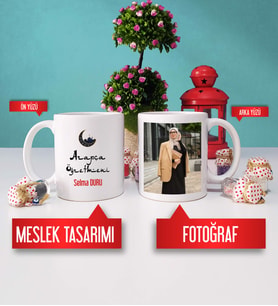 Arapça Öğretmenine Hediye Arapça Öğretmeni Kupa Bardak Fotoğraflı