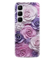 Infinix Hot 60 Kılıf Boutique Baskılı Resimli Mor Güller Pcode -029