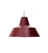 Retro Metal Sarkıt Avize, Rustik Tasarım, Bordo İç Beyaz, 30 cm Mutfak ve Cafe Aydınlatması