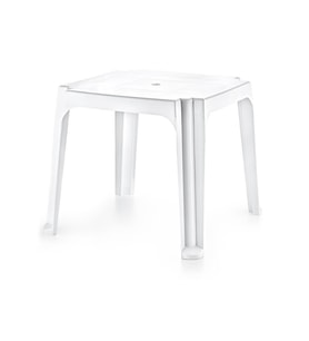 Omnipazar SY-2588 Beyaz Kare Plastik Sehpa Bahçe Sehpası