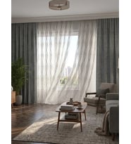 NİVEMESHOME BADE 7150 BAMBU GRİ 1/3 PİLELİ TÜL PERDE APM