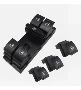Volkswagen Golf 5 - 6 Cam Düğmesi Anahtarı Takımı 2005-2012