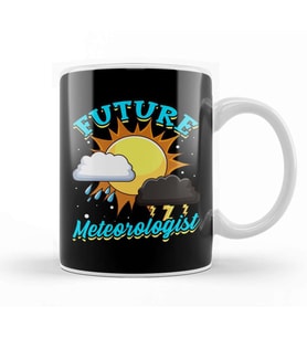 Cute & Funny Future Meteorologist Tornado Storm Kupa Bardak Porselen