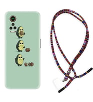 General Mobile GM 21 Pro GM 22 Pro Plus Kılıf Boyun Asklı Rasta Silikon Avokadolar1352