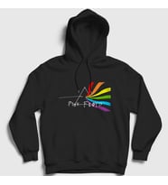 Presmono Unisex Siyah Beam Pink Floyd Kapüşonlu Sweatshirt 76273tt