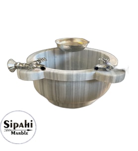 Marmara Pijamalı Hamam Konsept Set Krom