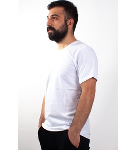 TWİSTER JEANS 1828 BEYAZ BİSİKLET YAKA ERKEK T-SHİRT