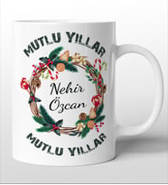 Yılbaşına Özel Süblimasyon Baskılı Kupa