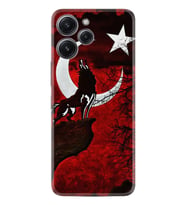 Xiaomi Redmi 12 128 GB 4 GB Ram Kılıf Desenli Silikon Wolf and Moon 2 1381