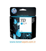 Tonersepeti Hp 727-B3P13A Orjinal Mavi Mürekkep Kartuş 40 ml