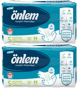 Önlem Hasta Bezi Bel Bantlı Tekstil Yüzey Small Küçük 60 Adet