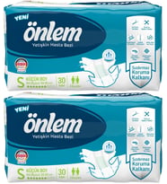 Önlem Hasta Bezi Bel Bantlı Tekstil Yüzey Small Küçük 60 Adet