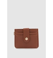 Fione Çıtçıt Kapamalı 6 Bölmeli Çıkarılabilir Anahtarlıklı Mini Kadın Cüzdan Bordo