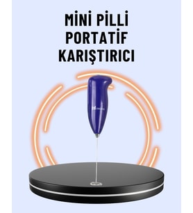 Portatif Kahve Köpürtücü – Latte, Cappuccino, Milkshake ve Puding Yapıcı