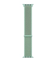 Microsonic Apple Watch SE 2022 44mm Hasırlı Kordon Woven Sport Loop Yeşil