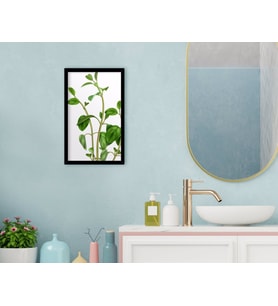 BK Home Banyo Dekoratif Ahşap Siyah Çerçeveli Tablo-12