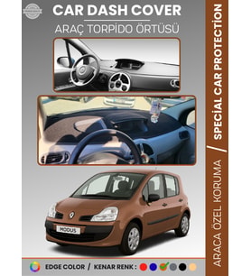 RENAULT MODUS (2004-2012) Torpido Örtüsü Ön Göğüs Koruma Torpido Koruma Tam Uyum Çatlamayı Önler
