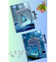 Büyülü ışık defter seti 2 adet A4 boyutu 21*30 çizgili + kareli 60 syf