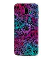 Samsung J6 Plus J7 Prime J7 Pro M20 Kılıf Desenli Silikon Colurful Mandala 1667